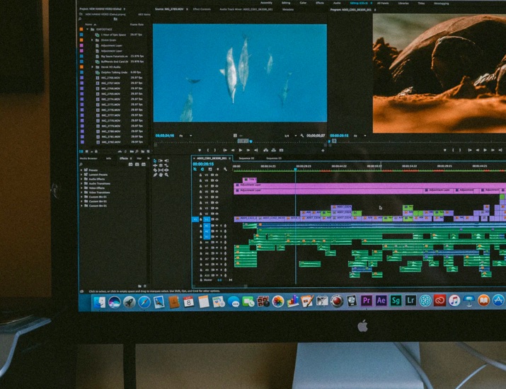 After Effects, Premiere and Audition are used to create the demo videos